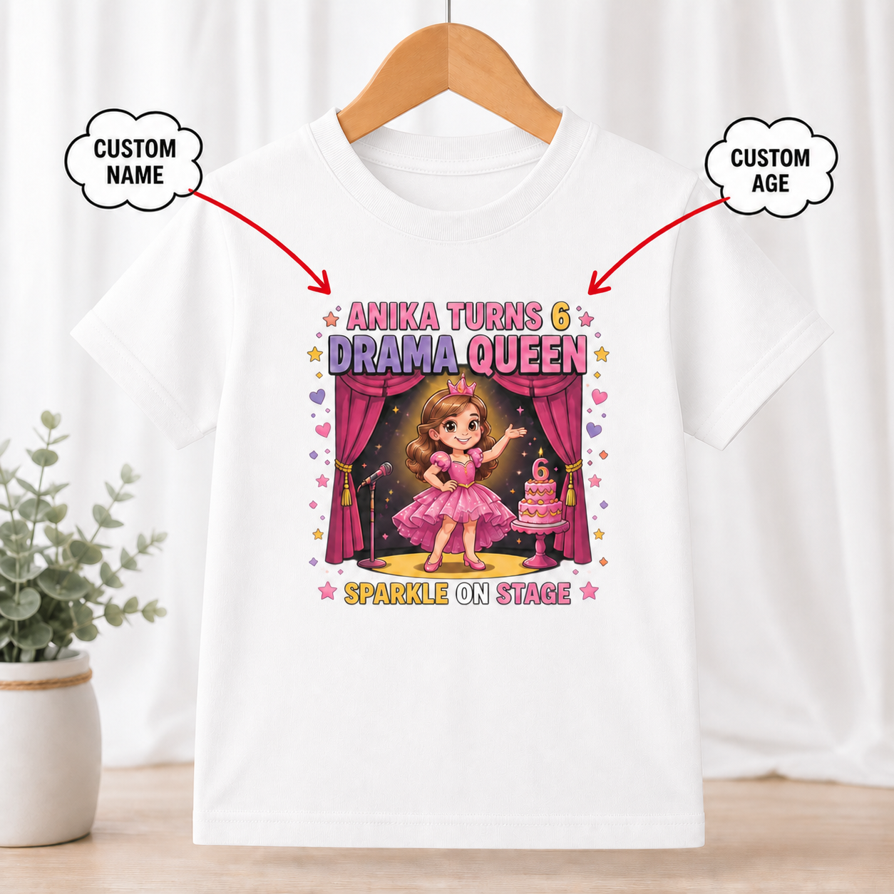 Birthday Drama Queen White T-Shirt