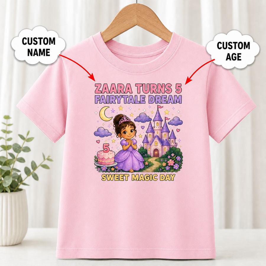 Birthday Fairytale Dream Pink T-Shirt