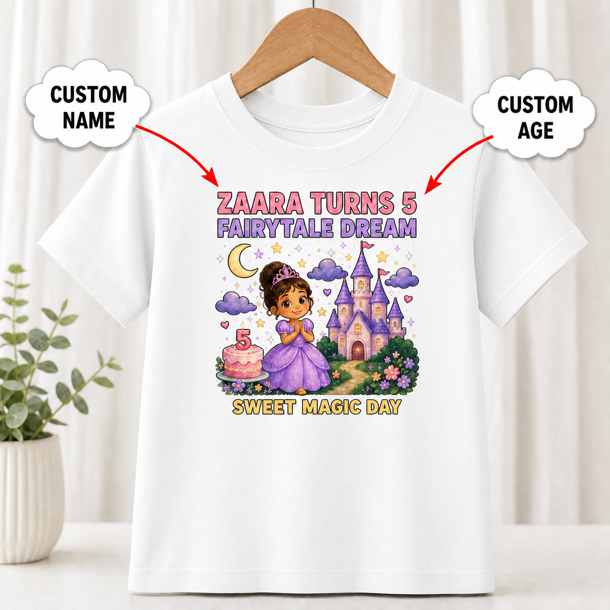 Birthday Fairytale Dream White T-Shirt