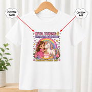 Birthday Unicorn Sparkle White T-Shirt