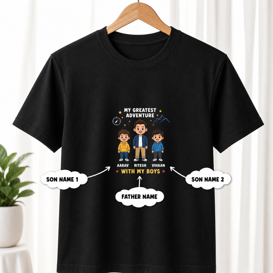 My Greatest Adventure Black T-Shirt