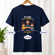 My Sons, My Strength Navy T-Shirt